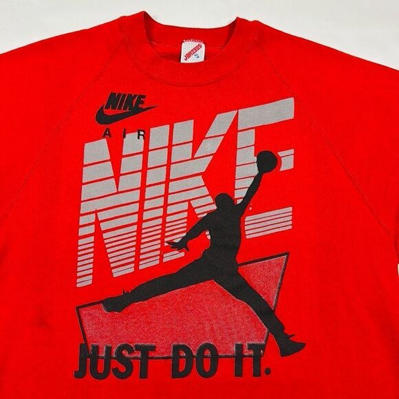 Vintage Air Jordan Nike Just Do It Bootleg Crewneck Sweater - Picture 4 of 9